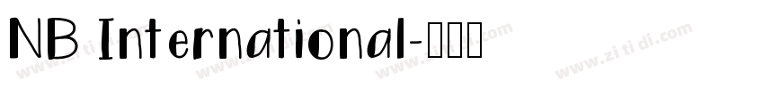 NB International字体转换